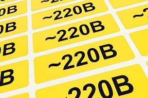 наклейки желтого цвета 220В