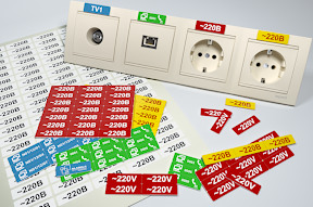 Наклейки на розетки и выключатели